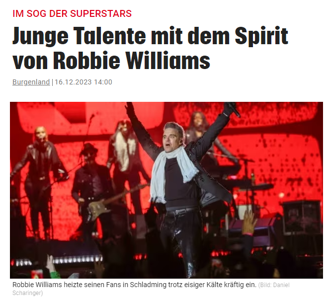 Krone - Burgenland Robbie Williams