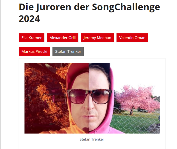 Songchallenge - Juror Stefan Trenker